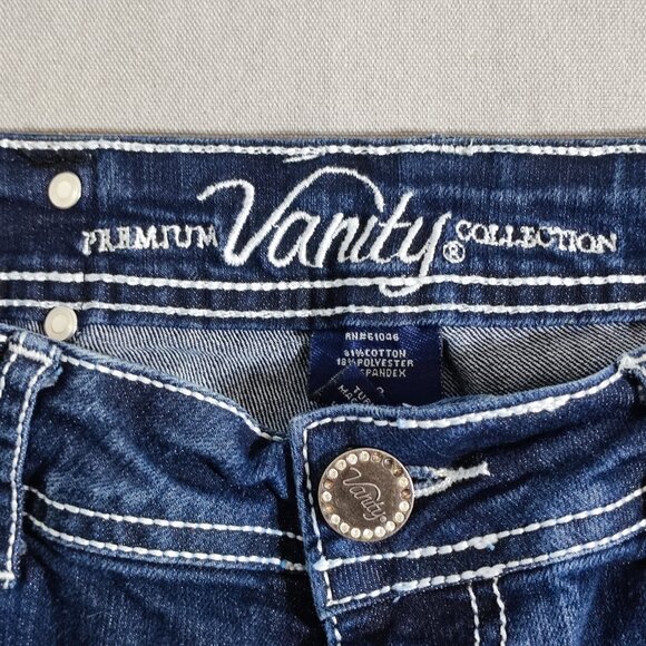 Vanity Premium Collection Capri Jeans women's size 28 (W32) ink blue colour - Picture 6 of 13